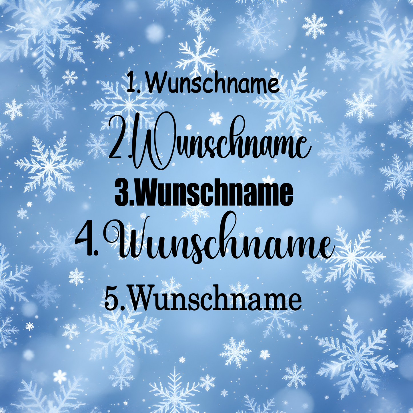Personalisierte Weihnachtskugeln 4er-Set – Farb-Set wählbar, 9 Motive, 3 Schriften | Christbaumkugeln mit Wunschname