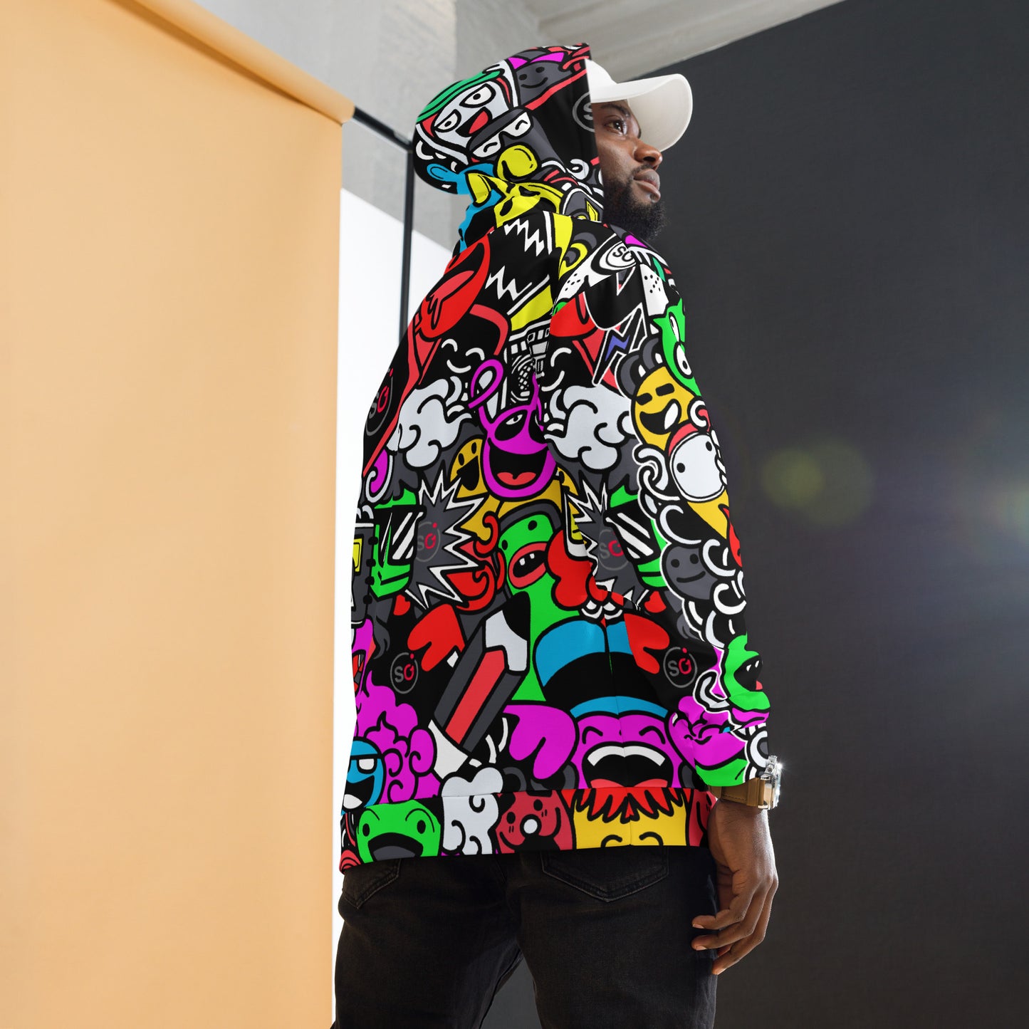 StyleOne Hoodie: Funny Comic Monsters - Einzigartiger Kapuzenpullover mit fröhlichen Comic-Monstern
