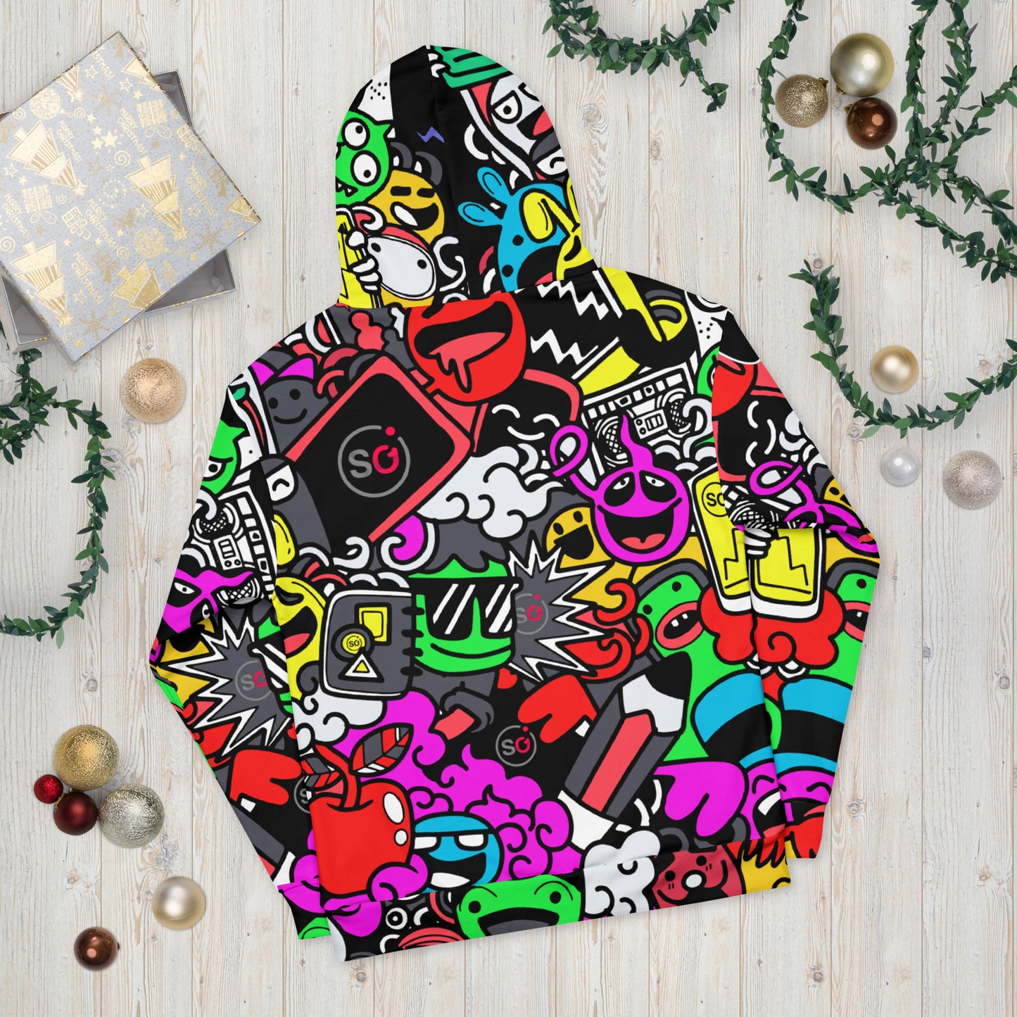 StyleOne Hoodie: Funny Comic Monsters - Einzigartiger Kapuzenpullover mit fröhlichen Comic-Monstern