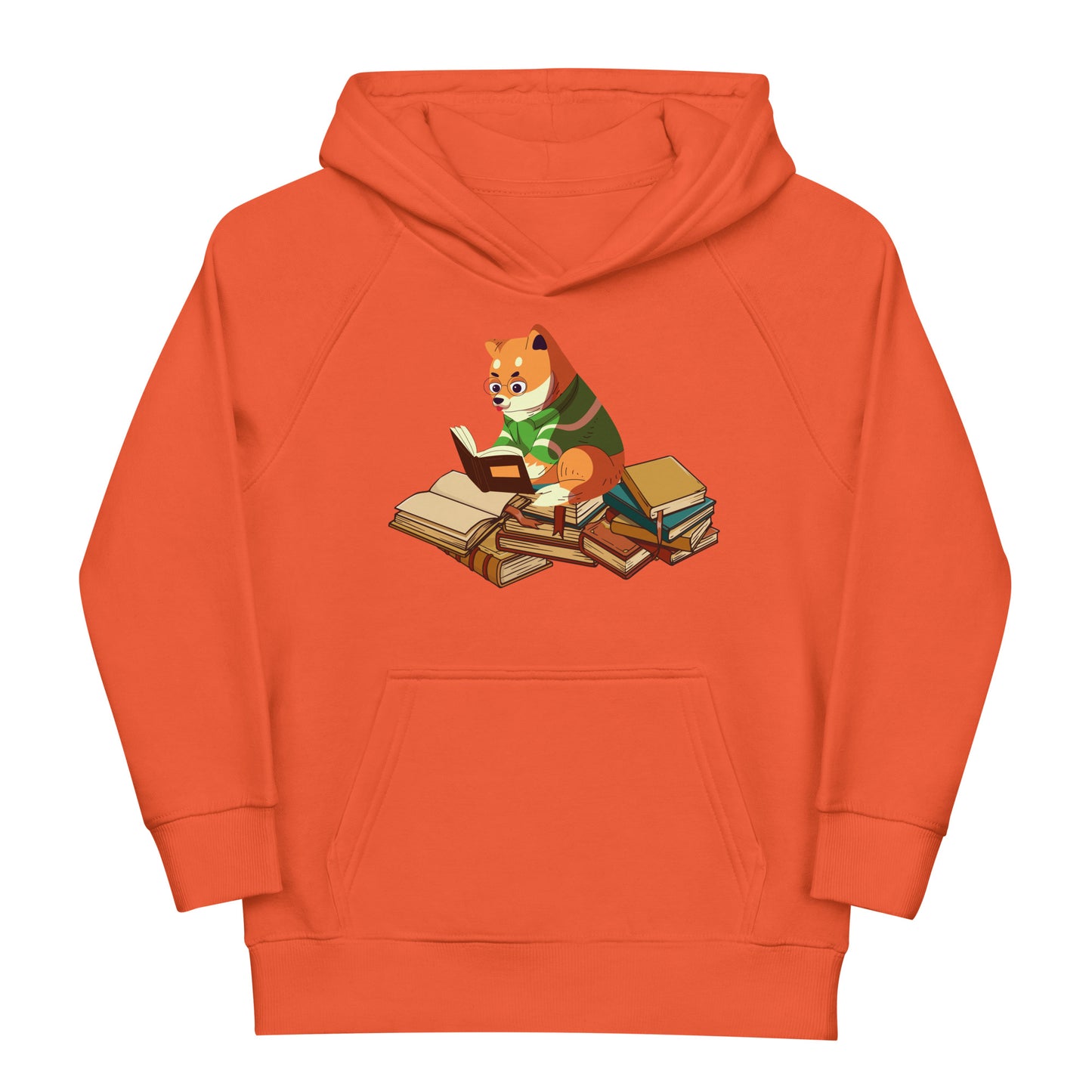 Lustiger Fuchs als Leseratte Hoodie | Kapuzenpullover