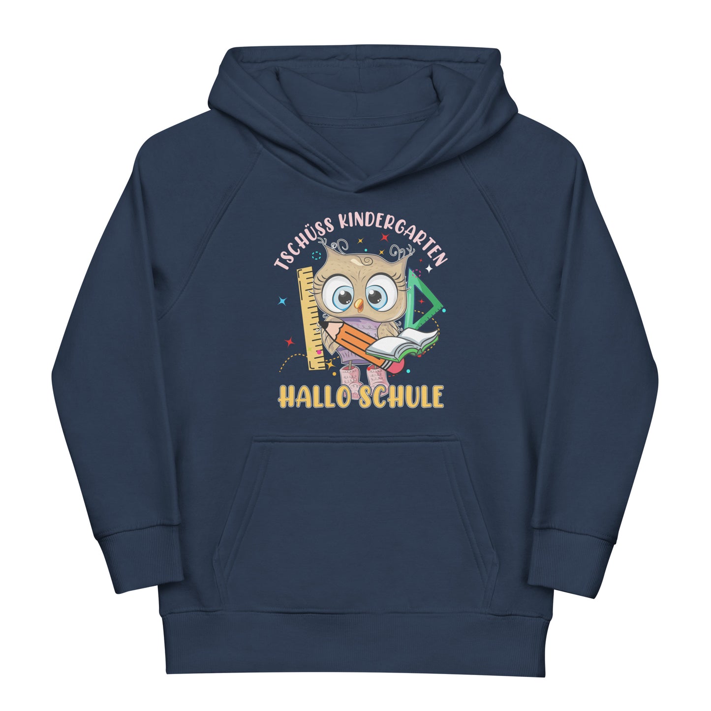 Lustiger Schulstart Hoodie - Tschüss Kindergarten, hallo Schule!