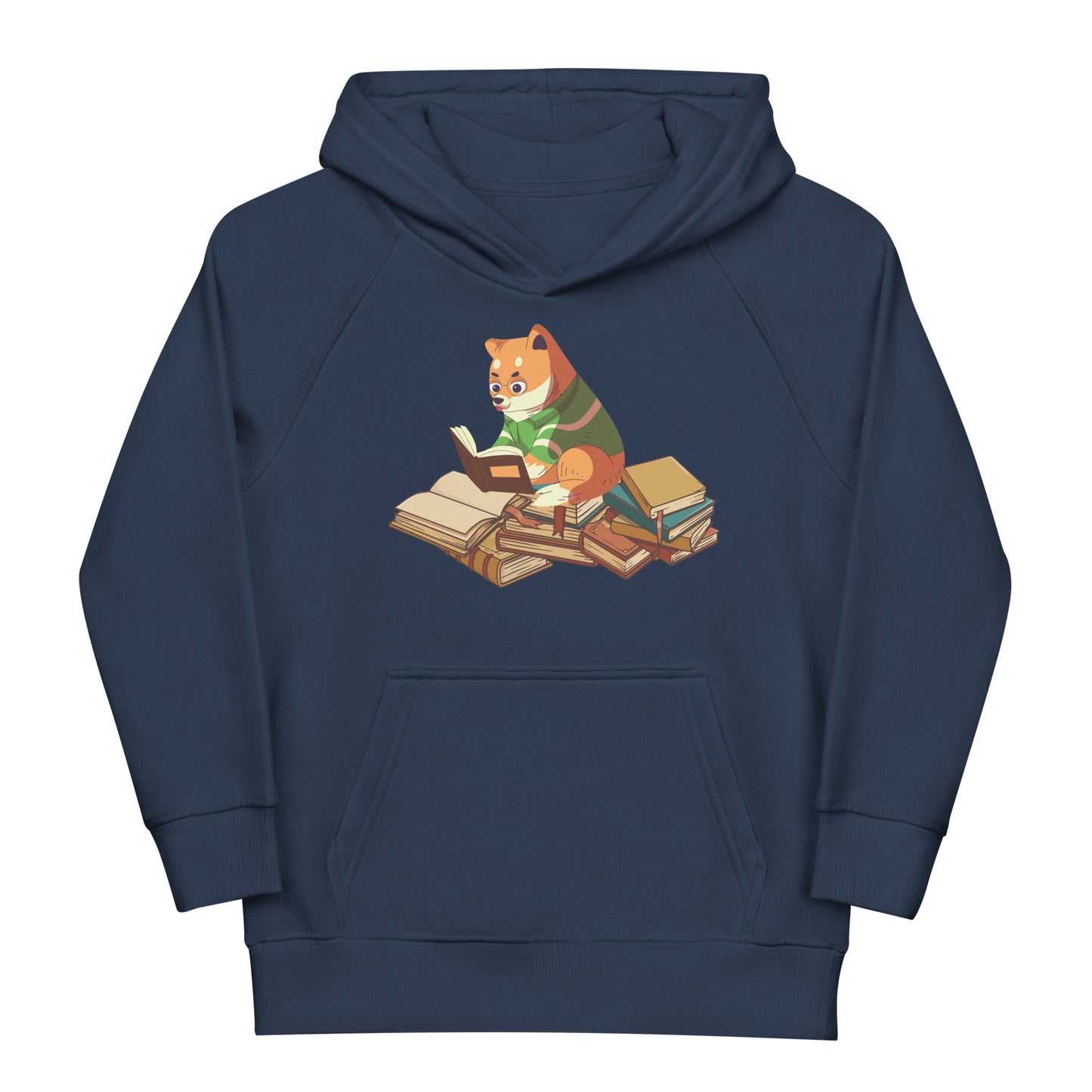 Lustiger Fuchs als Leseratte Hoodie | Kapuzenpullover