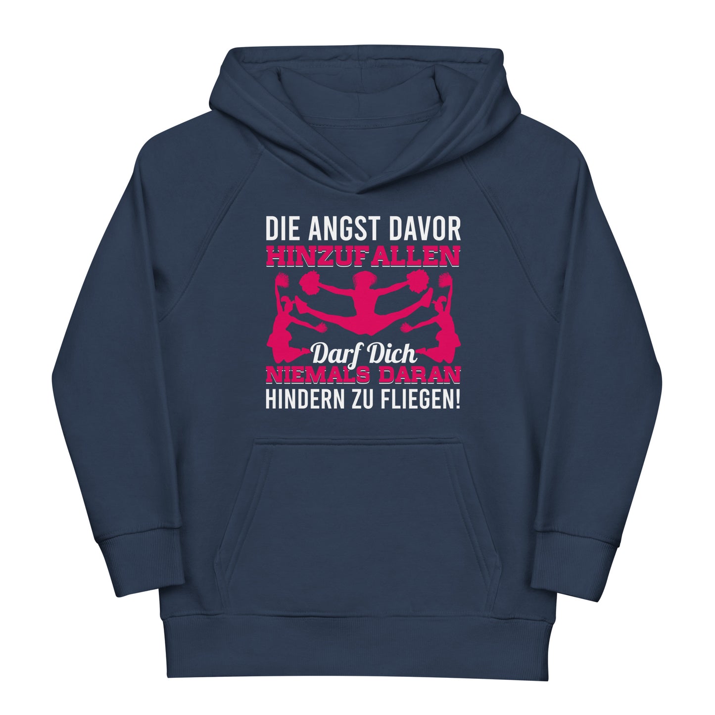Fliegen trotz Angst Hoodie - Motivation im Cheerleading-Stil