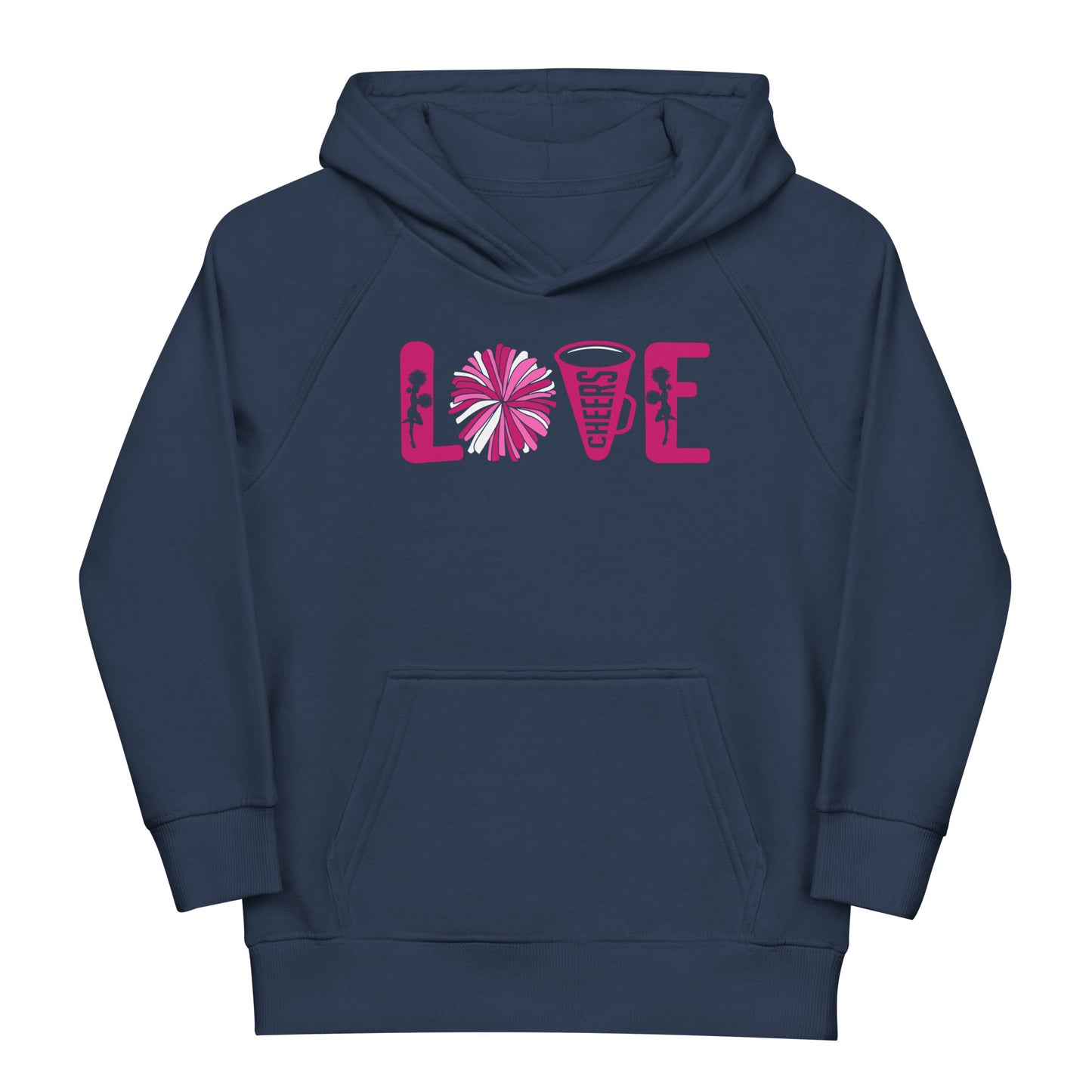 Stylischer Kinder Hoodie: 'Love Cheerleading! - Cheerleading!