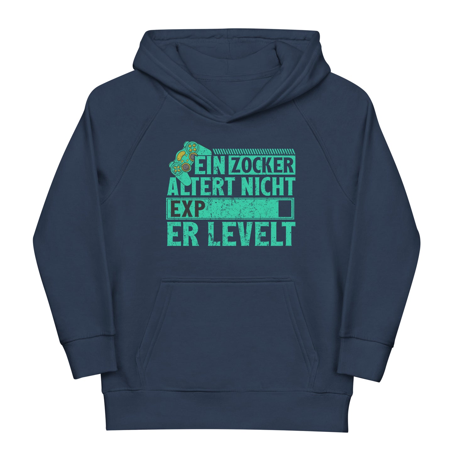 Gaming-Motto: Ein Zocker altert nicht, er levelt! Hoodie