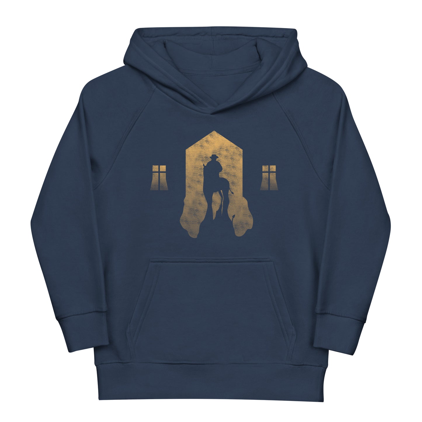 Stylischer Kinder Hoodie: Retro Vintage mit Pferdesilhouette für kleine Trendsetter