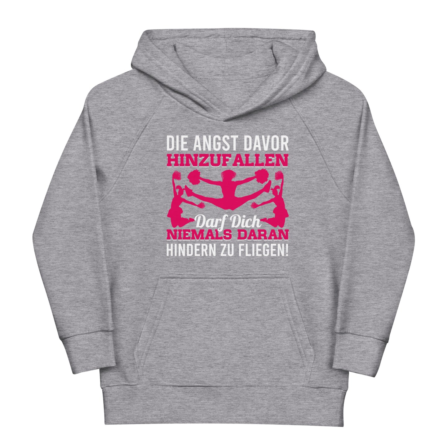 Fliegen trotz Angst Hoodie - Motivation im Cheerleading-Stil