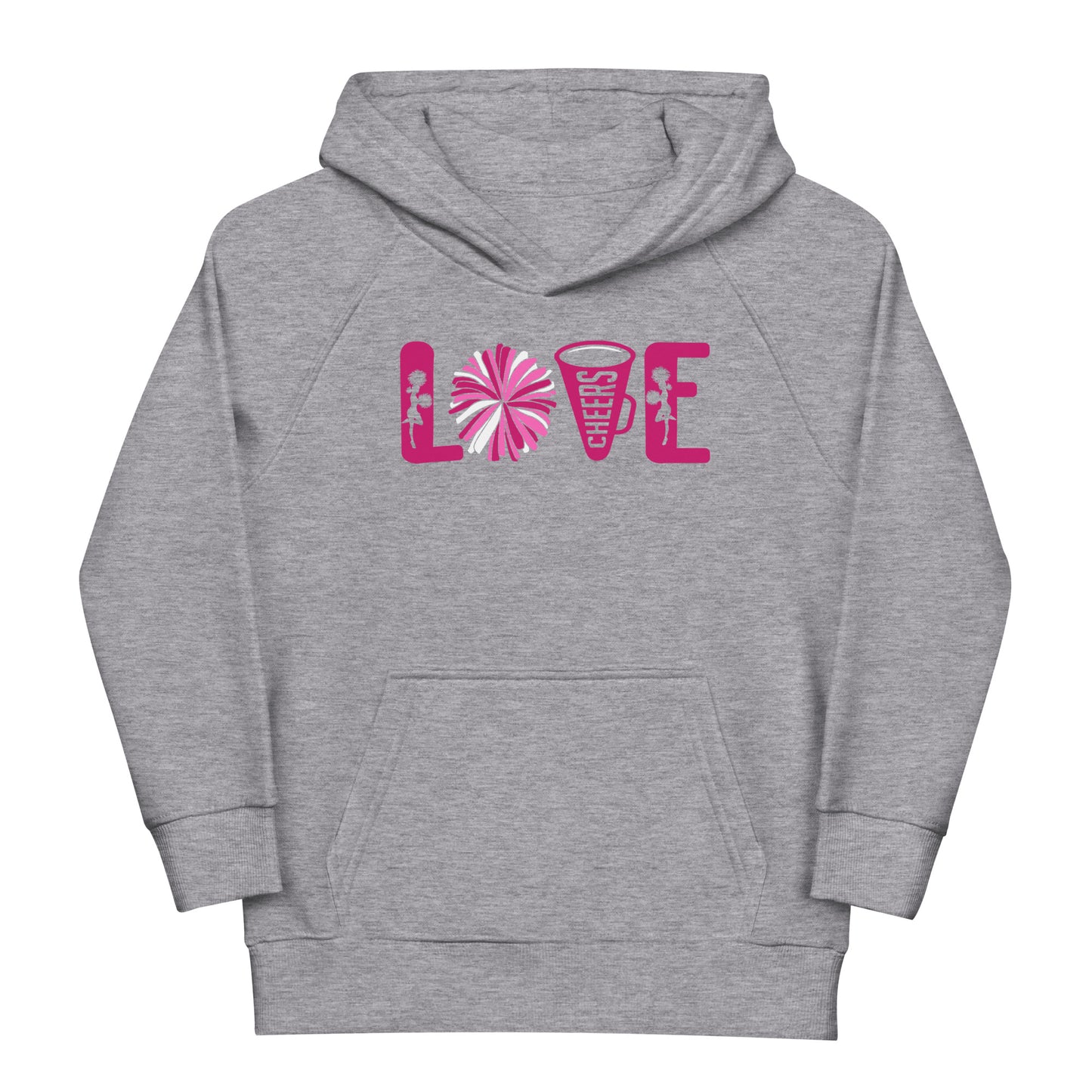 Stylischer Kinder Hoodie: 'Love Cheerleading! - Cheerleading!