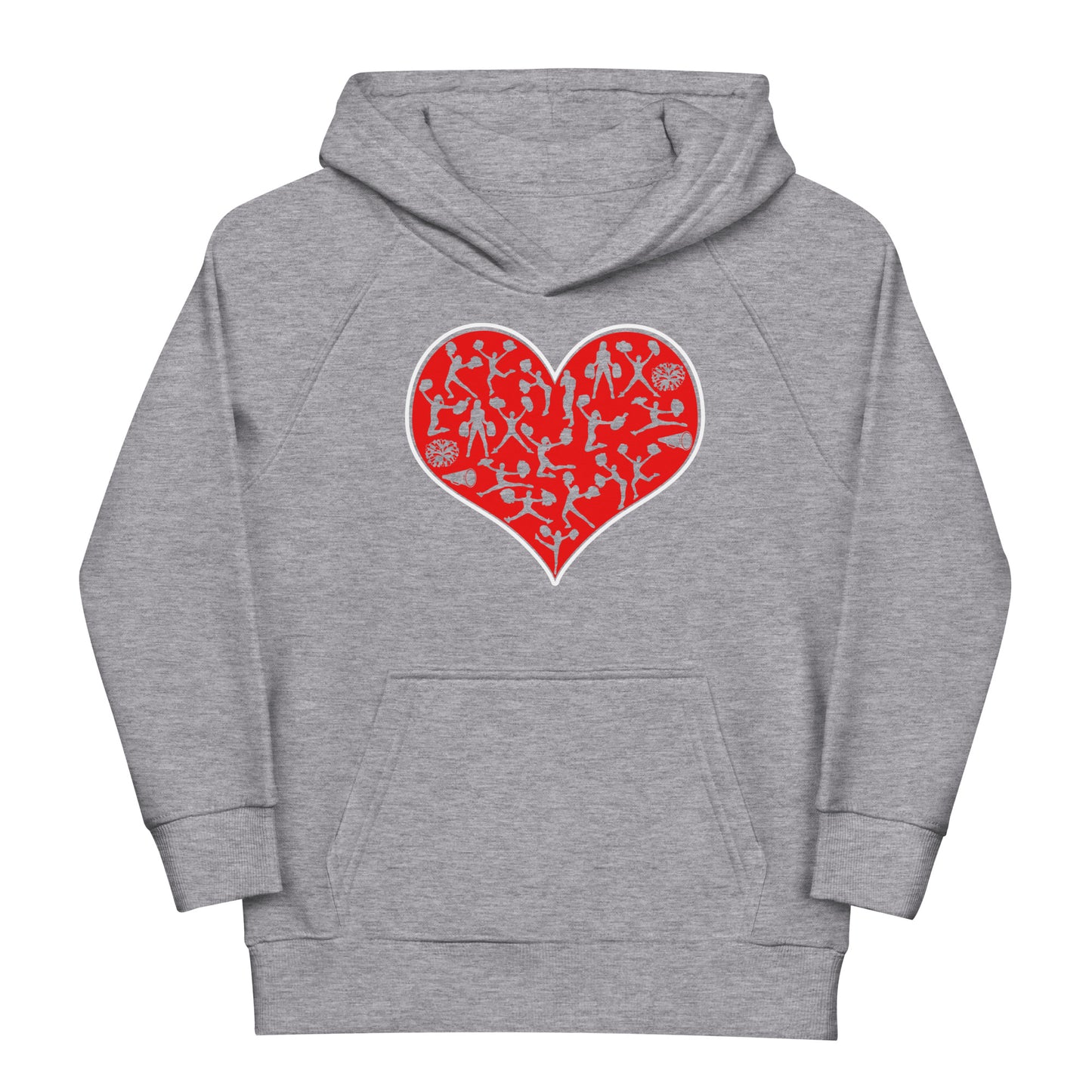 Stylischer Kinder Hoodie: 'Love Heart Cheer! - Cheerleading!'