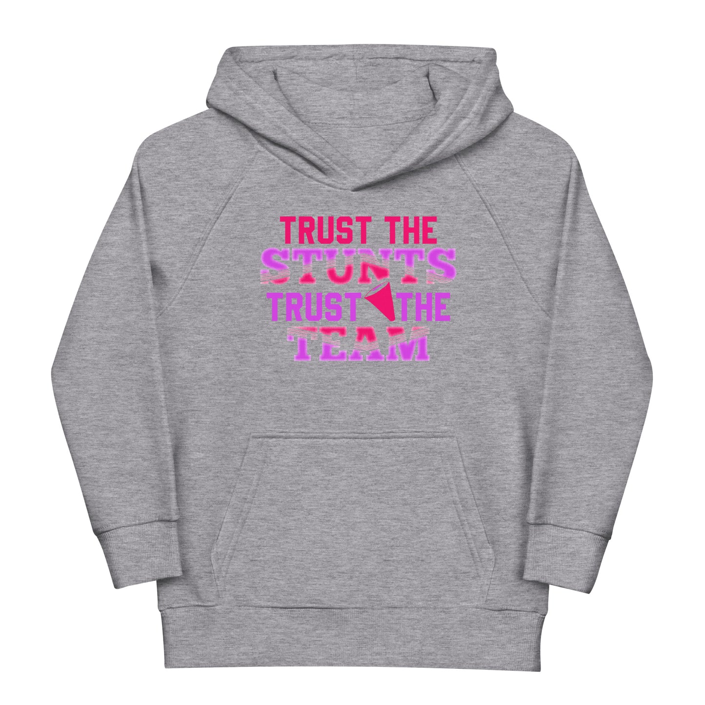 Trust the STUNTS, Trust the TEAM! Hoodie – Vertraue dem Cheerleading-Team
