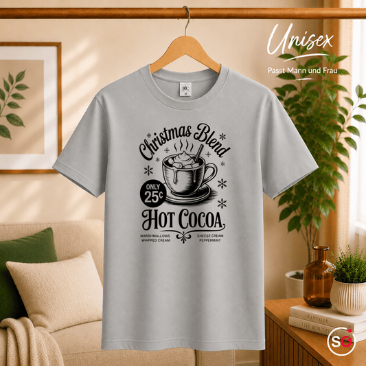 T-Shirt mit Hot Cocoa Motiv 'Christmas Blend' im nostalgischen Retro-Design - StyleOne