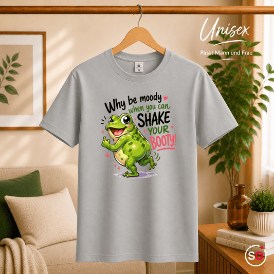 Tanzender Frosch Shake Your Booty T-Shirt – Lustiges Motiv für gute Laune - StyleOne