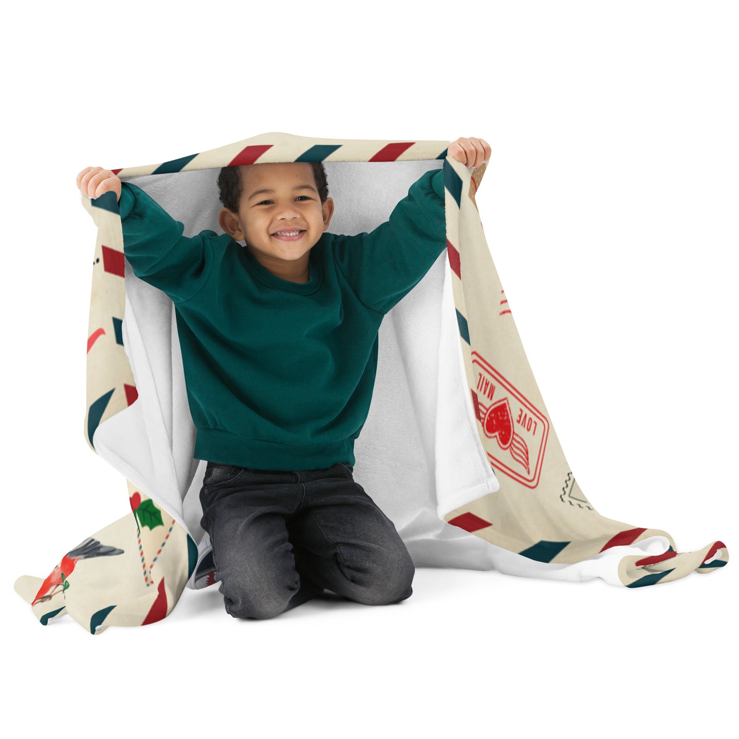 Festliche Umarmung: Kuscheldecke 'Mein Lieblingsmensch, festliche Zeit' – Genuss in jeder Größe