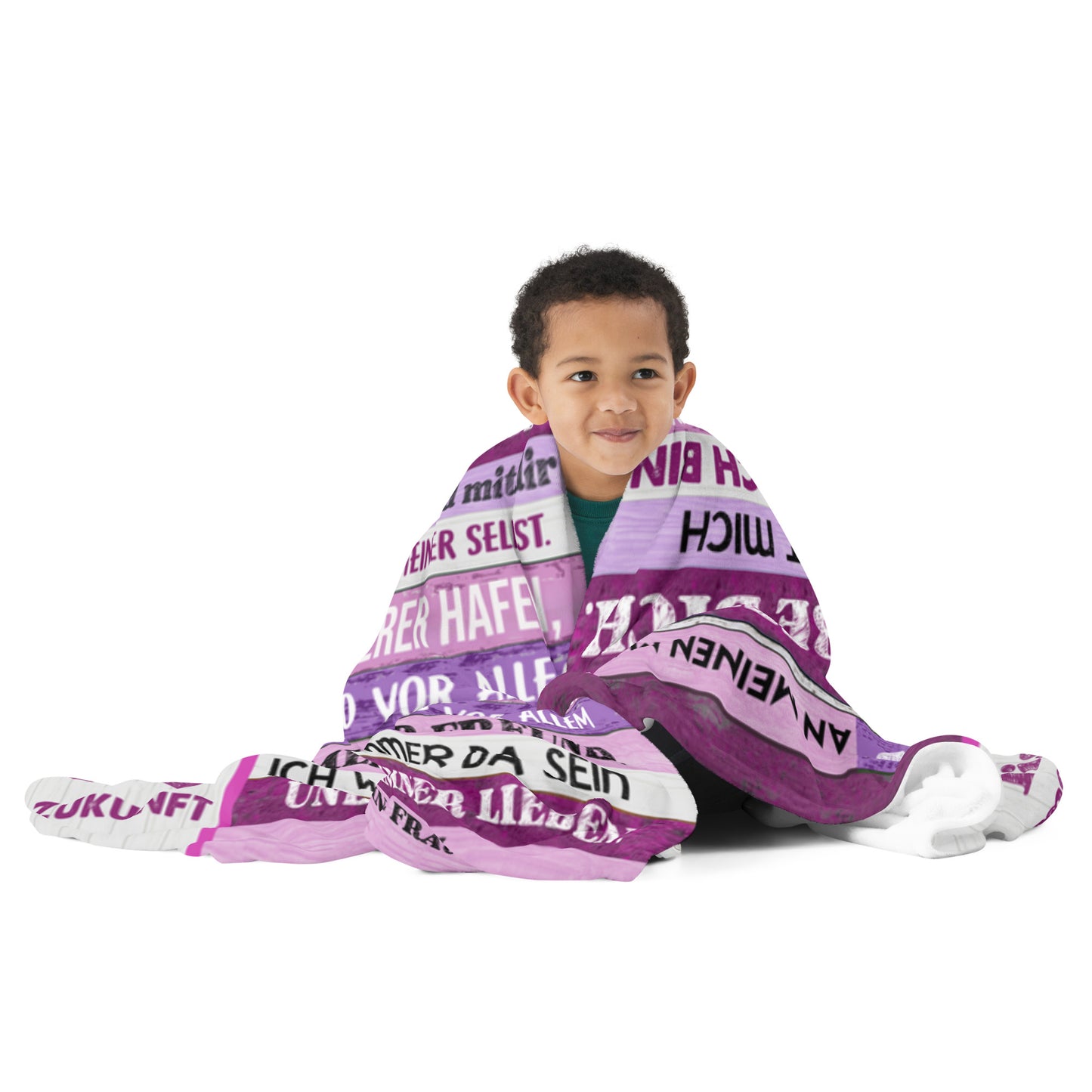 Für meinen Helden: Kuscheldecke mit Liebe für meinen Mann – Deine Frau sagt 'Ich liebe Dich' in Fleece