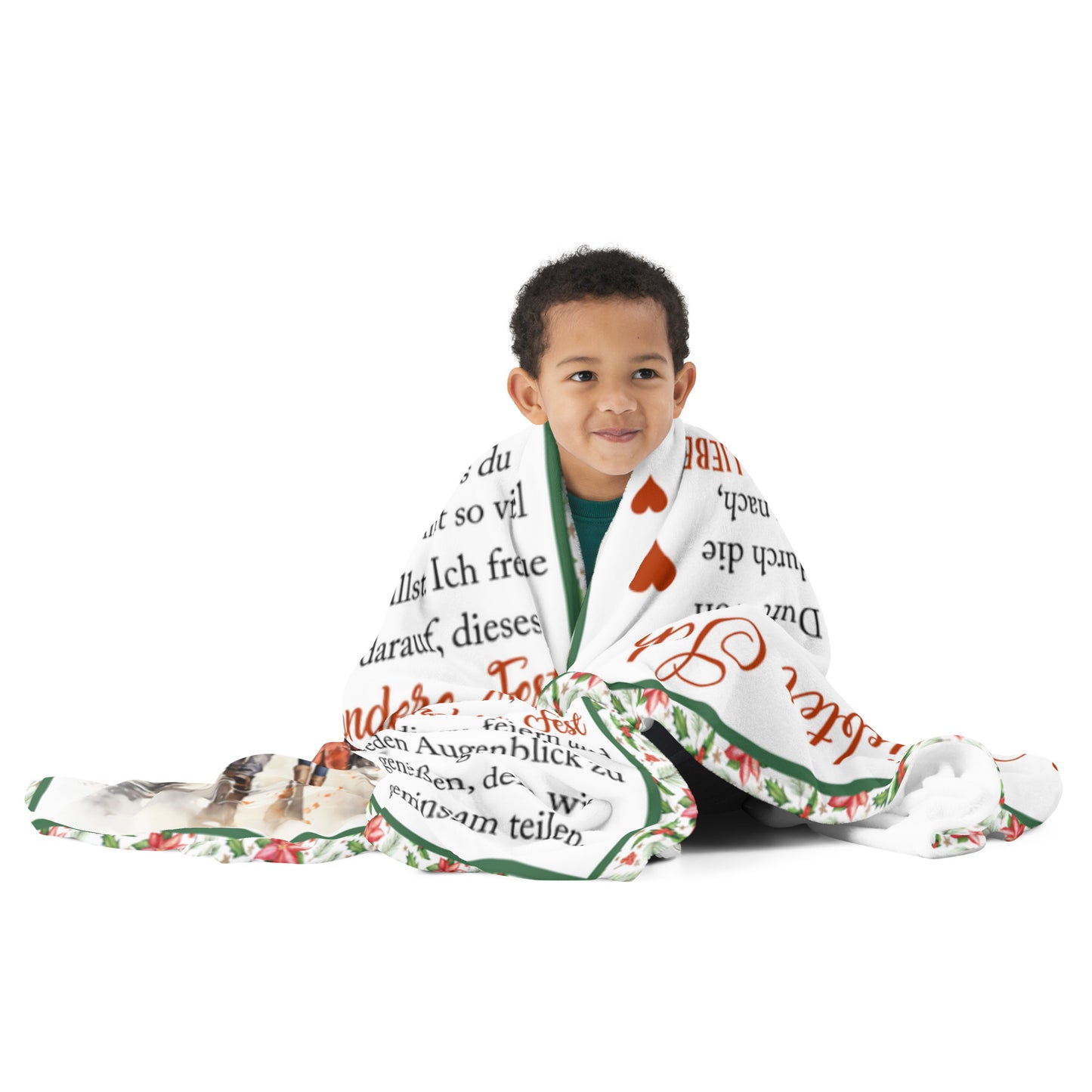 Weihnachtliche Wärme: Kuscheldecke 'Geliebter Schatz, Duft von Lebkuchen' – Genuss in jeder Größe