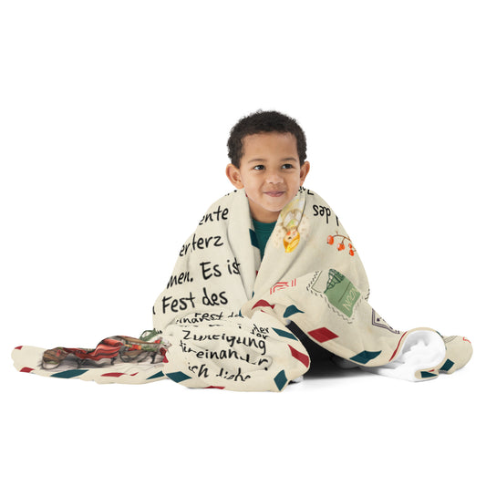 Weihnachtsfreude in Deckenform: Kuscheldecke 'Das Fest der Freude' – Weihnachten in jedem Zoll genießen