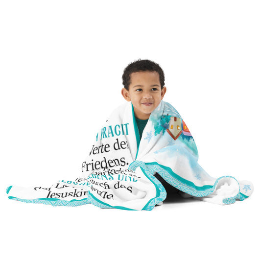 Festliche Umarmung: Kuscheldecke 'Weihnachten, die Feier der Geburt Jesu