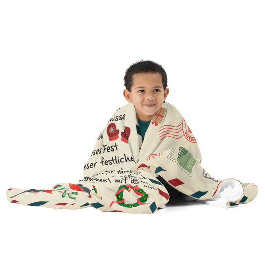 Festliche Umarmung: Kuscheldecke 'Mein Lieblingsmensch, festliche Zeit' – Genuss in jeder Größe