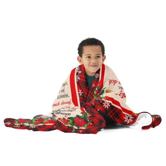 Zelebriere Weihnachten mit Stil: Kuscheldecke 'Hey mein Schatz, Weihnachten zelebrieren