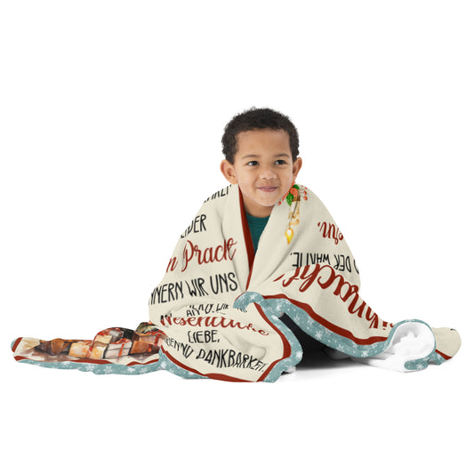 Festliches Familienglück: Kuscheldecke 'Zeit des Zusammenseins, Familientraditionen