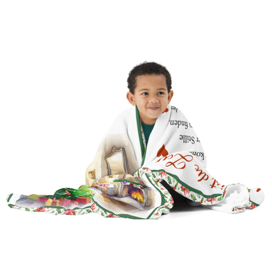 Festliche Wärme genießen: Kuscheldecke 'Weihnachten, die Zeit der Zuneigung