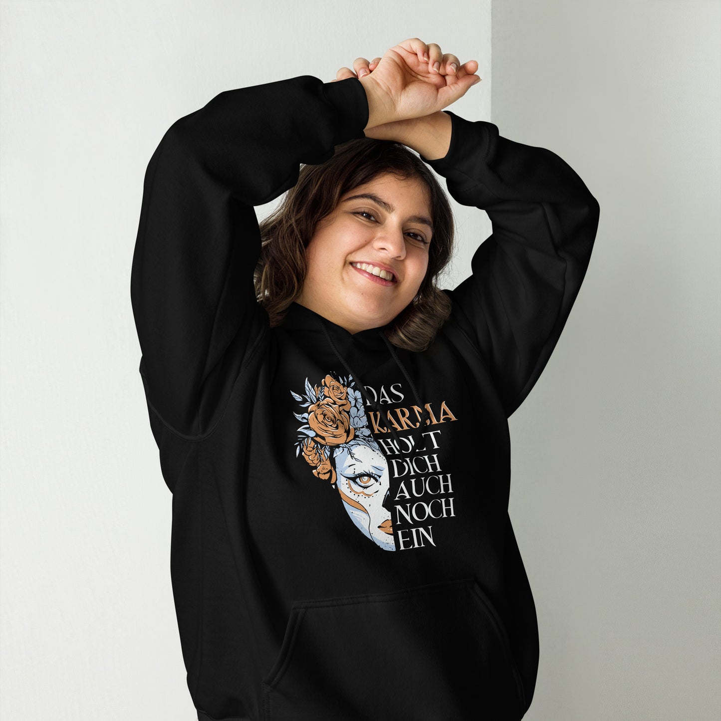Das Karma holt dich ein!" - Trendiger Kapuzenpullover