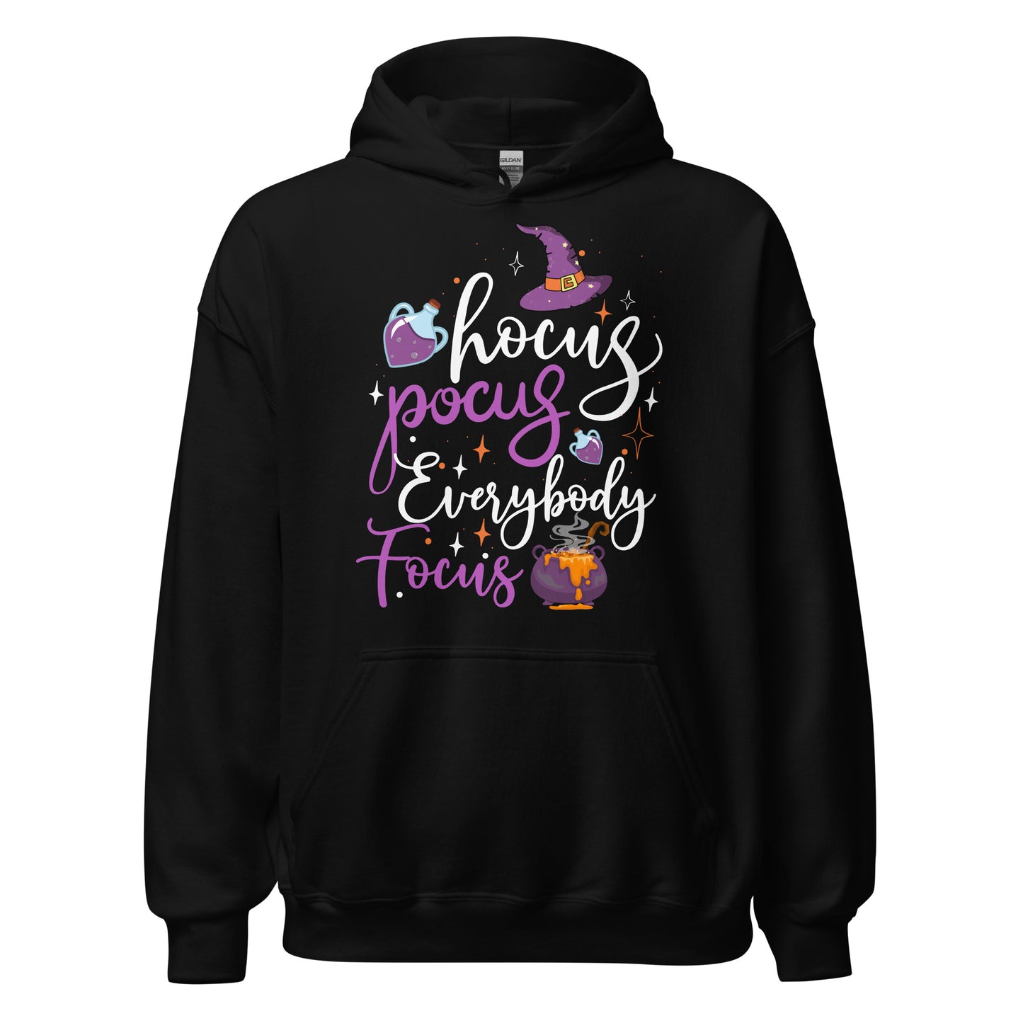 Halloween Hoodie: Hocus Pocus, Everybody Focus - Lustiger Kapuzenpullover für magischen Spaß