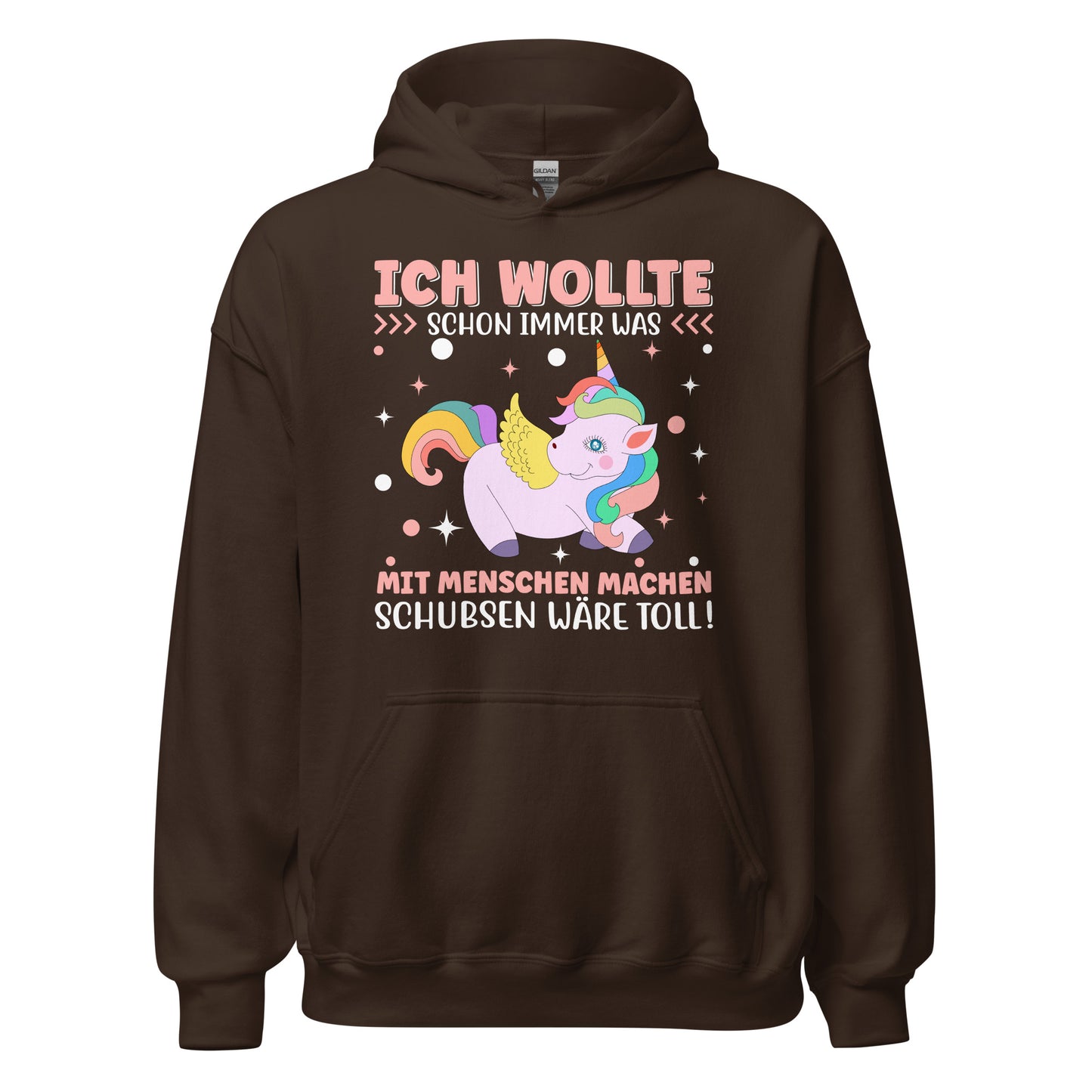 Lustiger Menschenliebhaber Hoodie - Schubsen wäre toll!