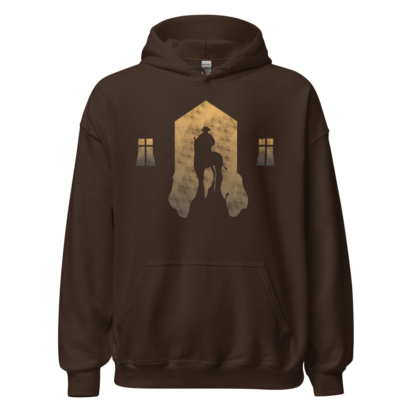 Retro Vintage Hoodie mit Pferdesilhouette - Ein Hauch von Nostalgie!