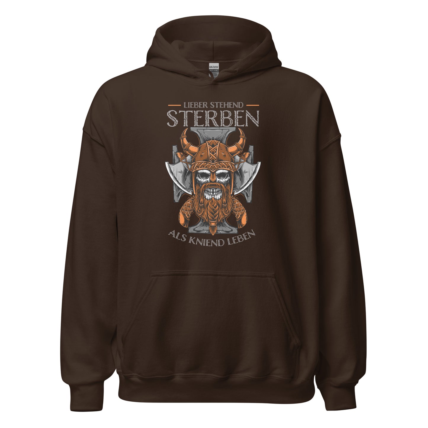 Lieber stehend sterben als kniend leben! Hoodie | Inspirierender Kapuzenpullover