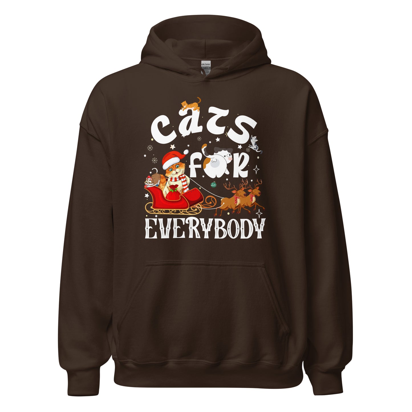 Cats for everybody Hoodie - Weihnachten Katzen Kapuzenpullover