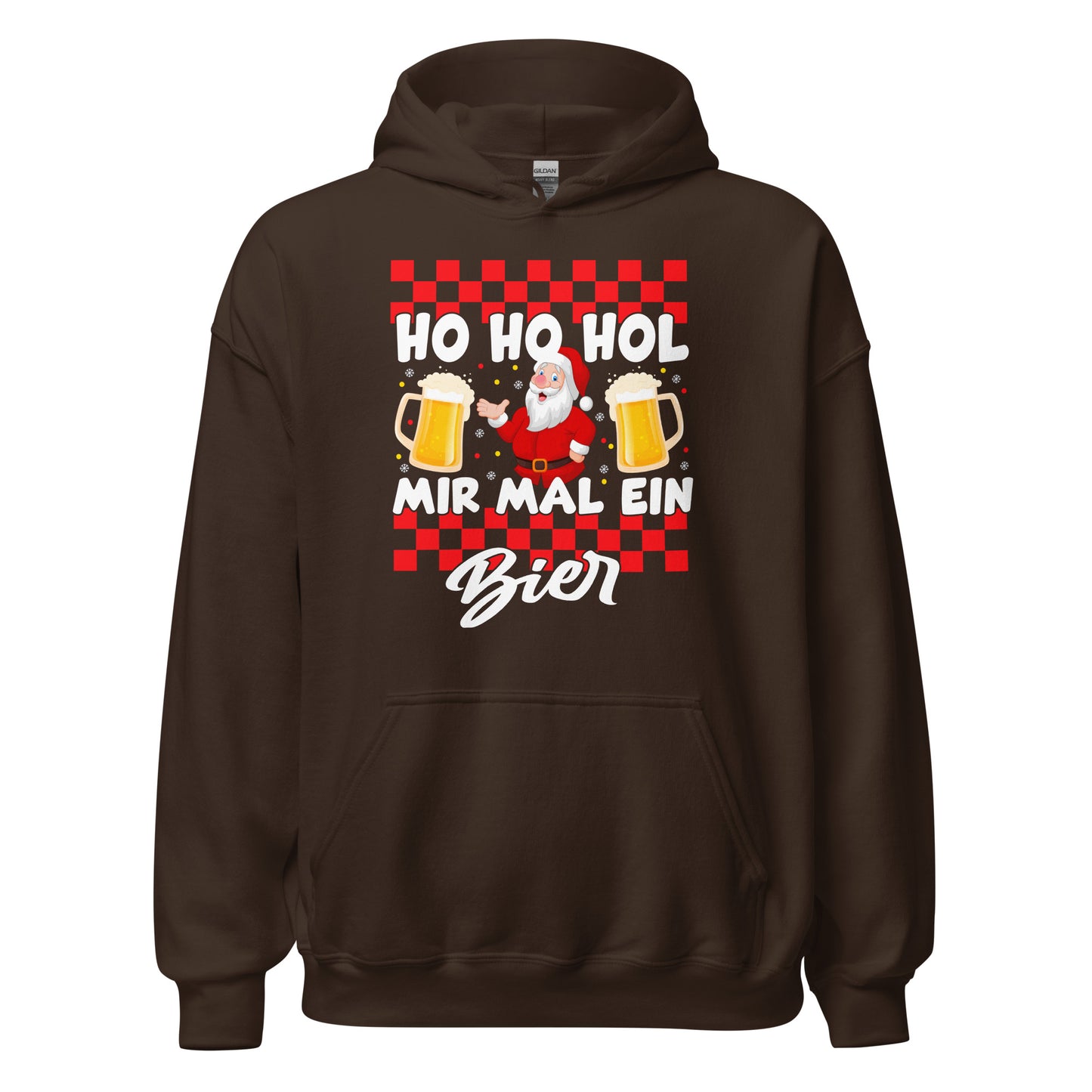 Ho Ho Hol mir mal ein Bier Hoodie - Weihnachten Spaß Kapuzenpullover