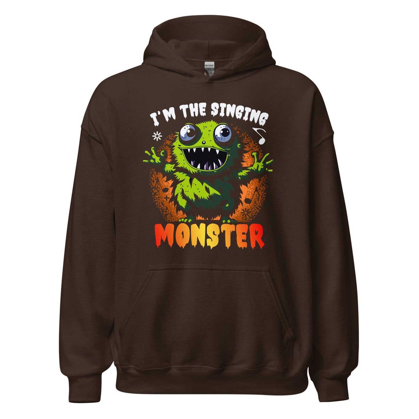 Halloween Hoodie: I am the singing MONSTER - Lustiger Kapuzenpullover für Gruselspaß