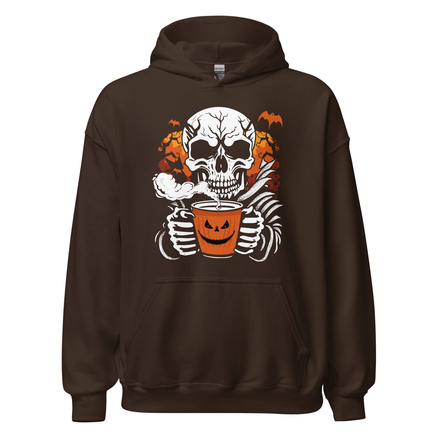 Hoodie: Skull Coffee - Kaffee Zeit. Gruseliger Pullover für Kaffeegenuss mit Stil