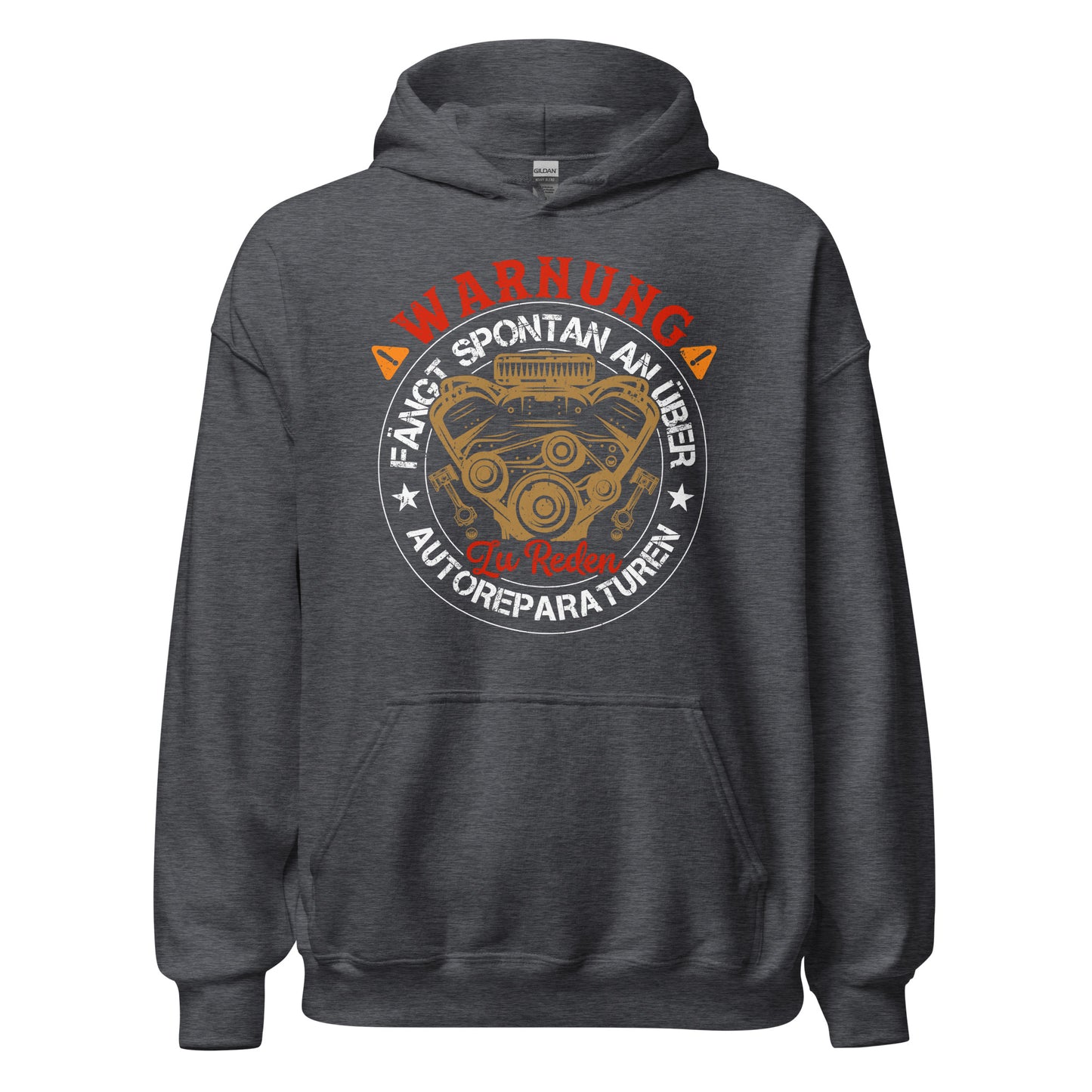 Warnung, spricht einfach so über Autoreparaturen Hoodie | Stylischer Kapuzenpullover für Autoliebhaber
