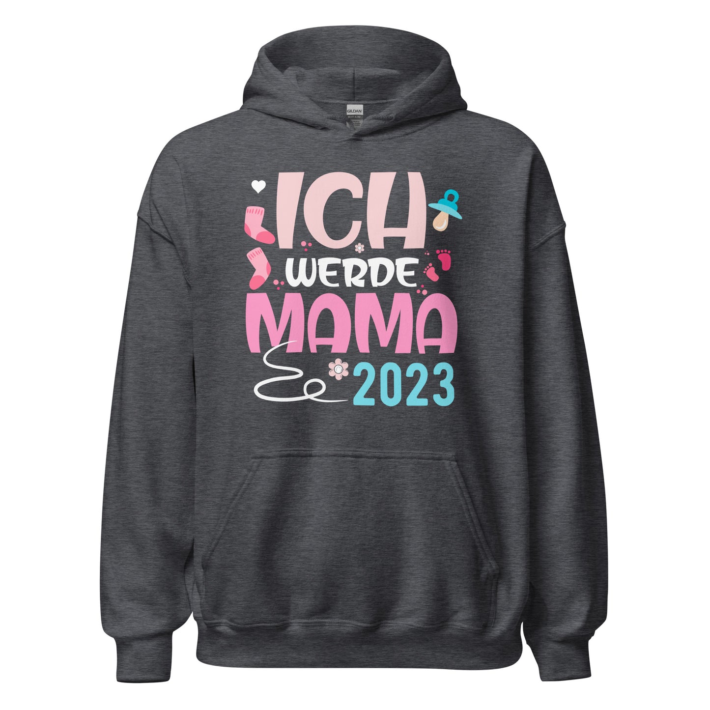 Ich werde Mama 2023 Hoodie | Schwangerschaft Kapuzenpullover