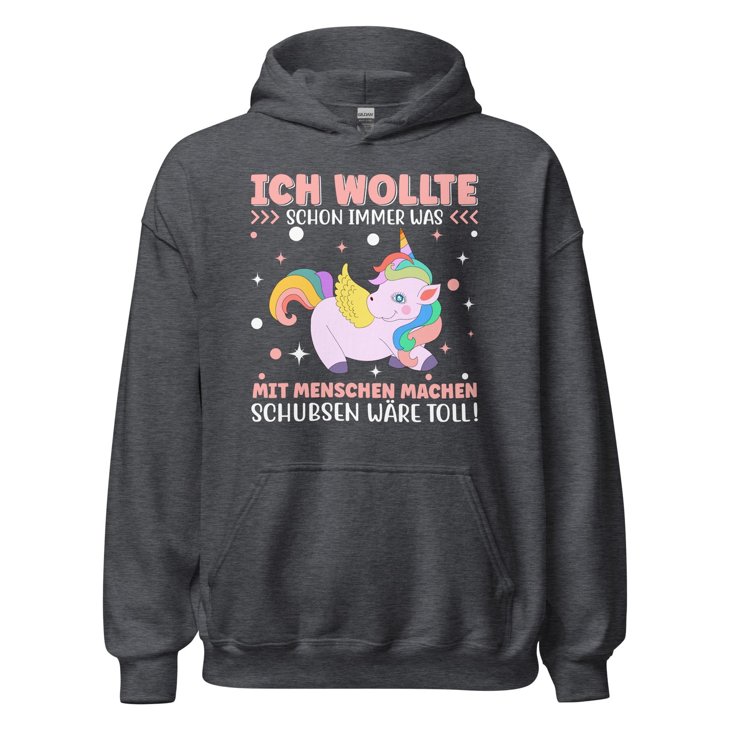 Lustiger Menschenliebhaber Hoodie - Schubsen wäre toll!