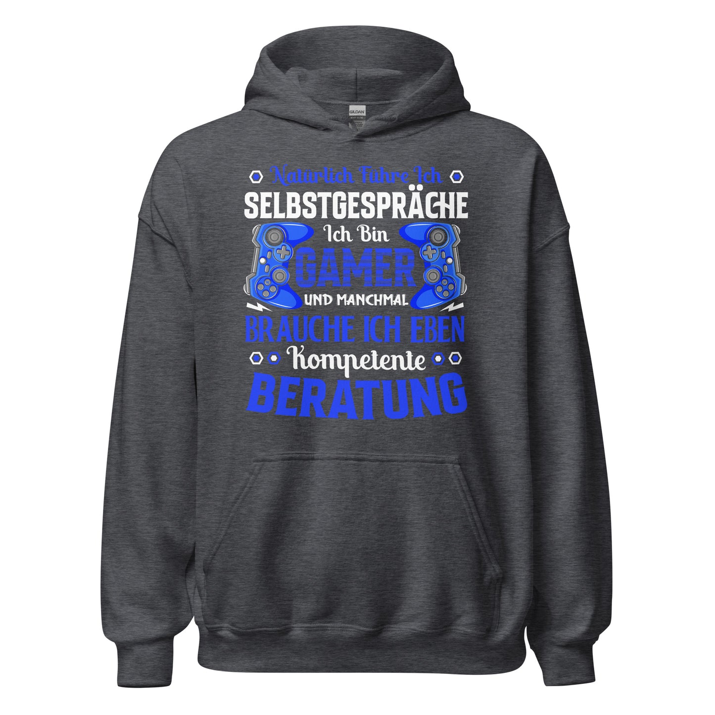 Lustiger Hoodie mit Spruch "Ich bin Gamer der Selbstgespräche führt" für Gaming-Enthusiasten