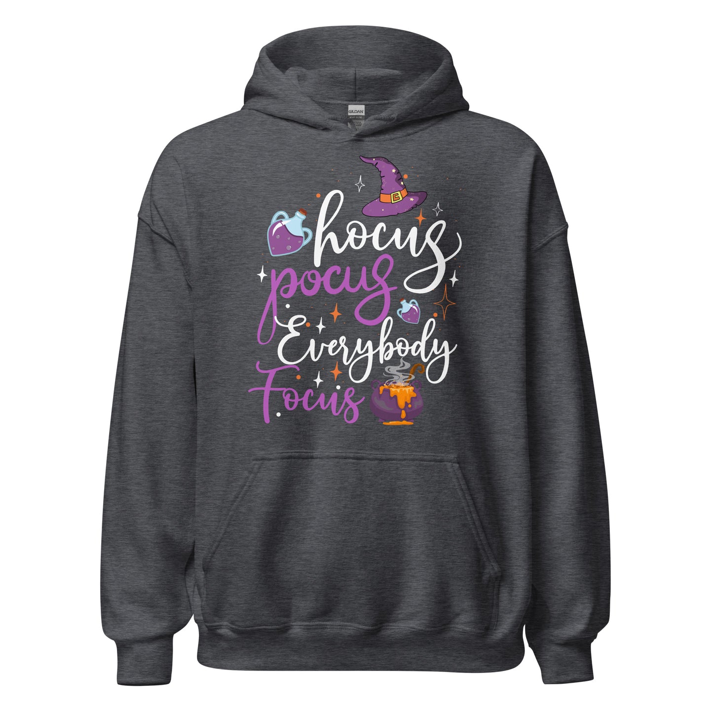 Halloween Hoodie: Hocus Pocus, Everybody Focus - Lustiger Kapuzenpullover für magischen Spaß