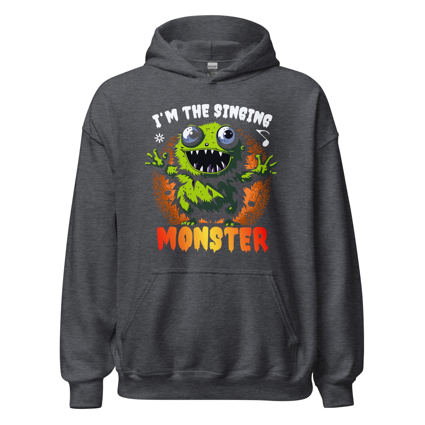 Halloween Hoodie: I am the singing MONSTER - Lustiger Kapuzenpullover für Gruselspaß