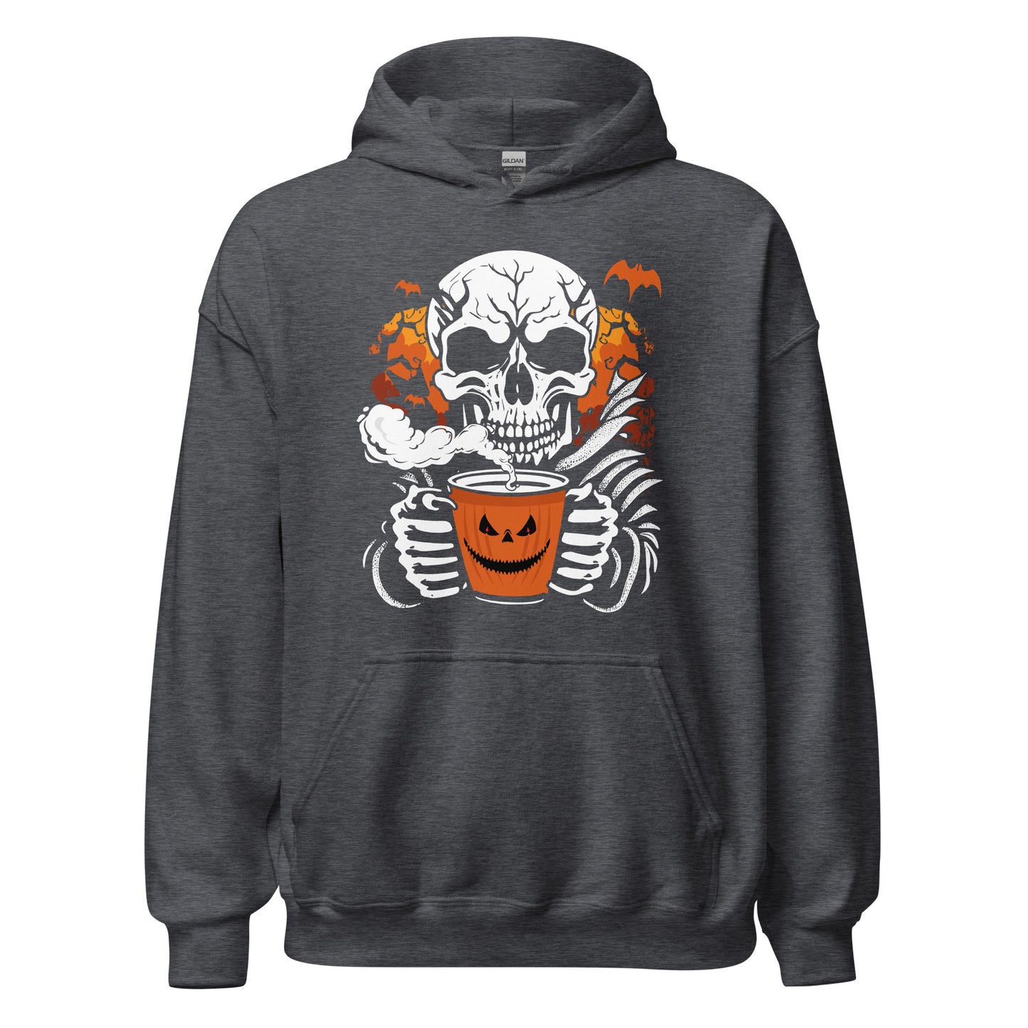 Hoodie: Skull Coffee - Kaffee Zeit. Gruseliger Pullover für Kaffeegenuss mit Stil