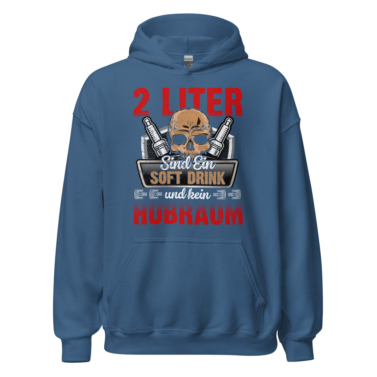2 Liter Hubraum sind ein Softdrink! Hoodie | Lustiger Kapuzenpullover für Auto-Enthusiasten