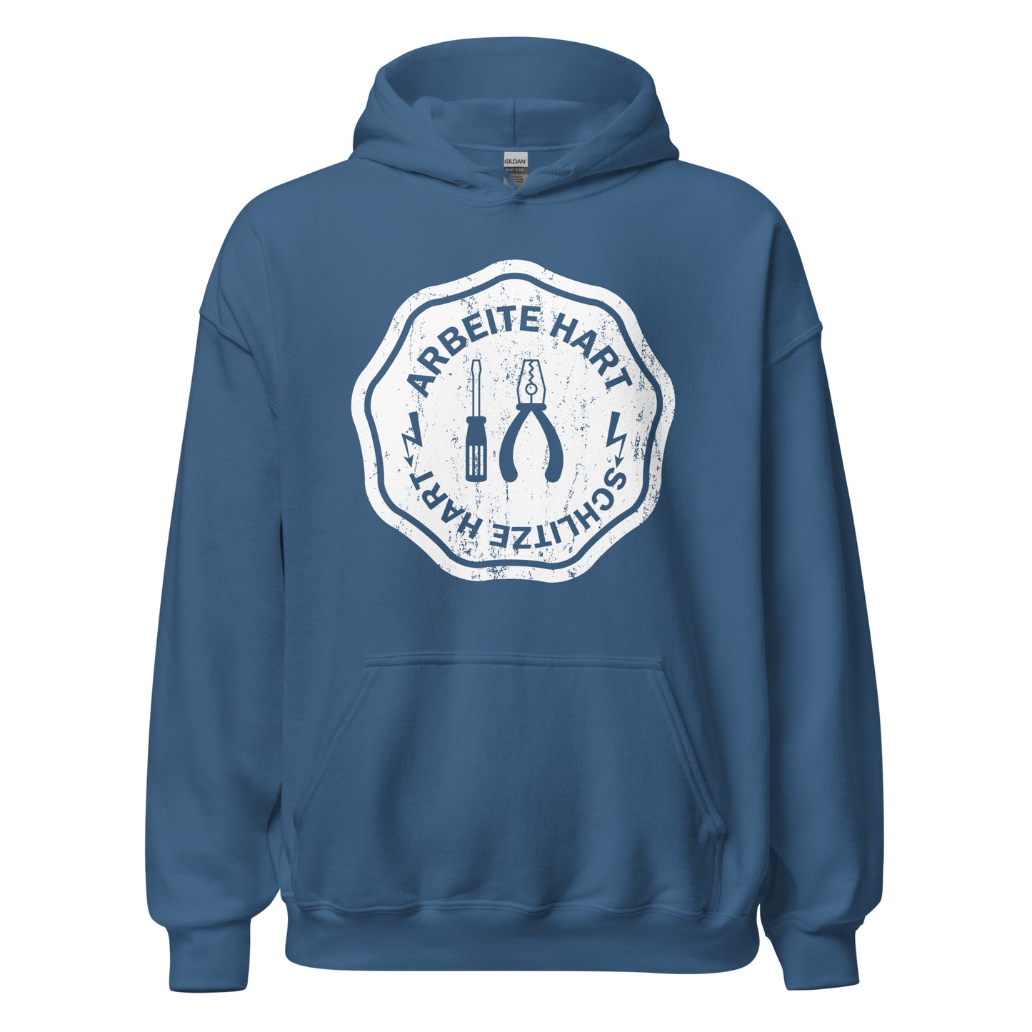 Arbeite hart, schlitze hart Hoodie | Stylischer Kapuzenpullover für Hartgesottene