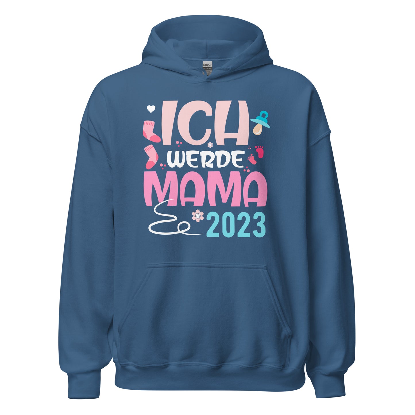 Ich werde Mama 2023 Hoodie | Schwangerschaft Kapuzenpullover