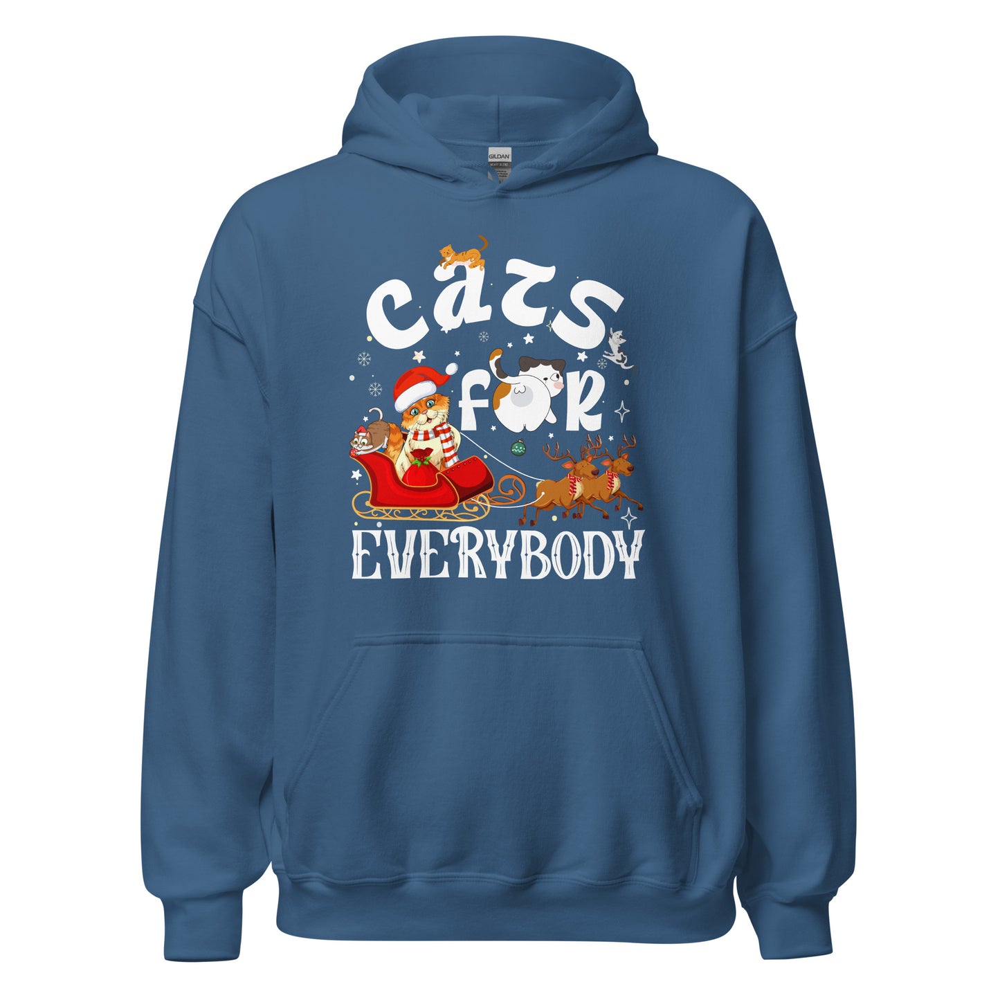 Cats for everybody Hoodie - Weihnachten Katzen Kapuzenpullover