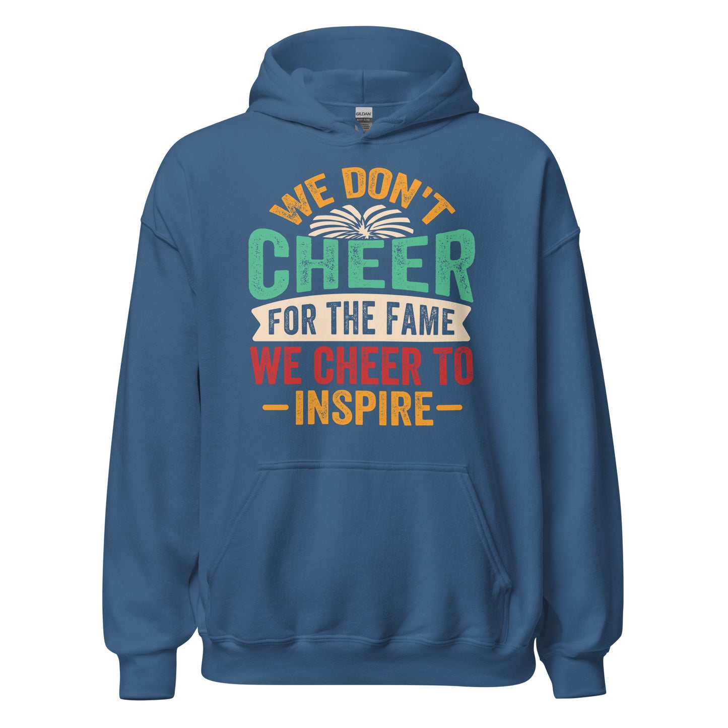 Inspiration statt Ruhm: Cheerleader Hoodie mit dem Slogan 'We don't CHEER for the Fame