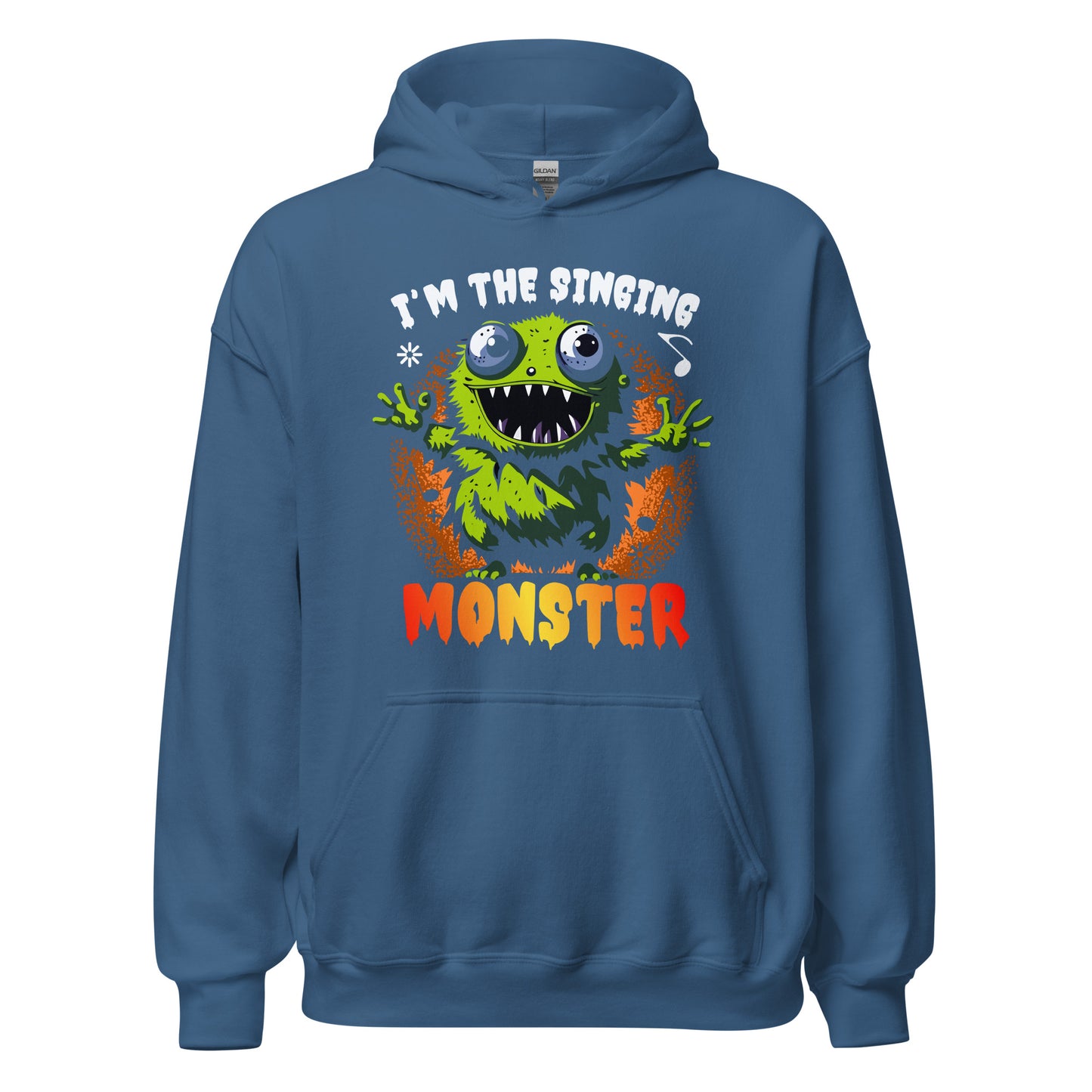 Halloween Hoodie: I am the singing MONSTER - Lustiger Kapuzenpullover für Gruselspaß