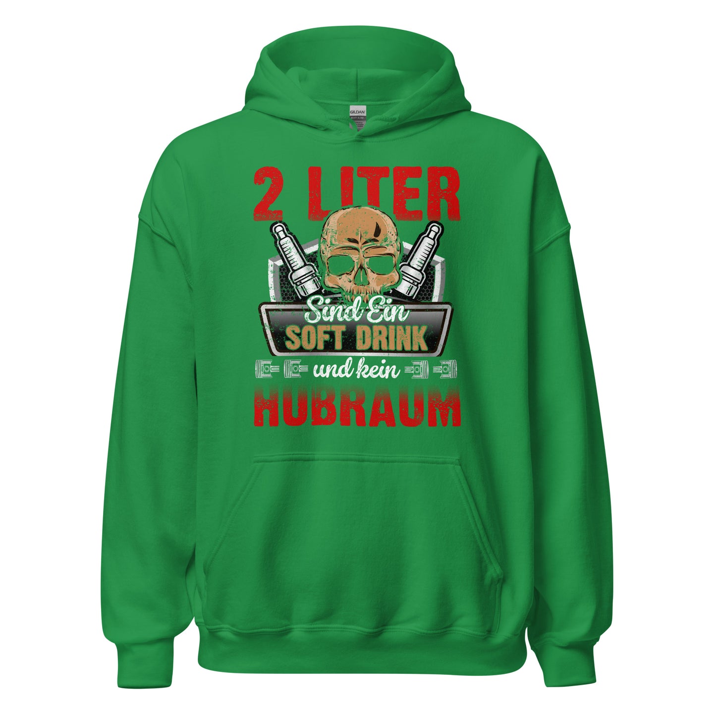 2 Liter Hubraum sind ein Softdrink! Hoodie | Lustiger Kapuzenpullover für Auto-Enthusiasten