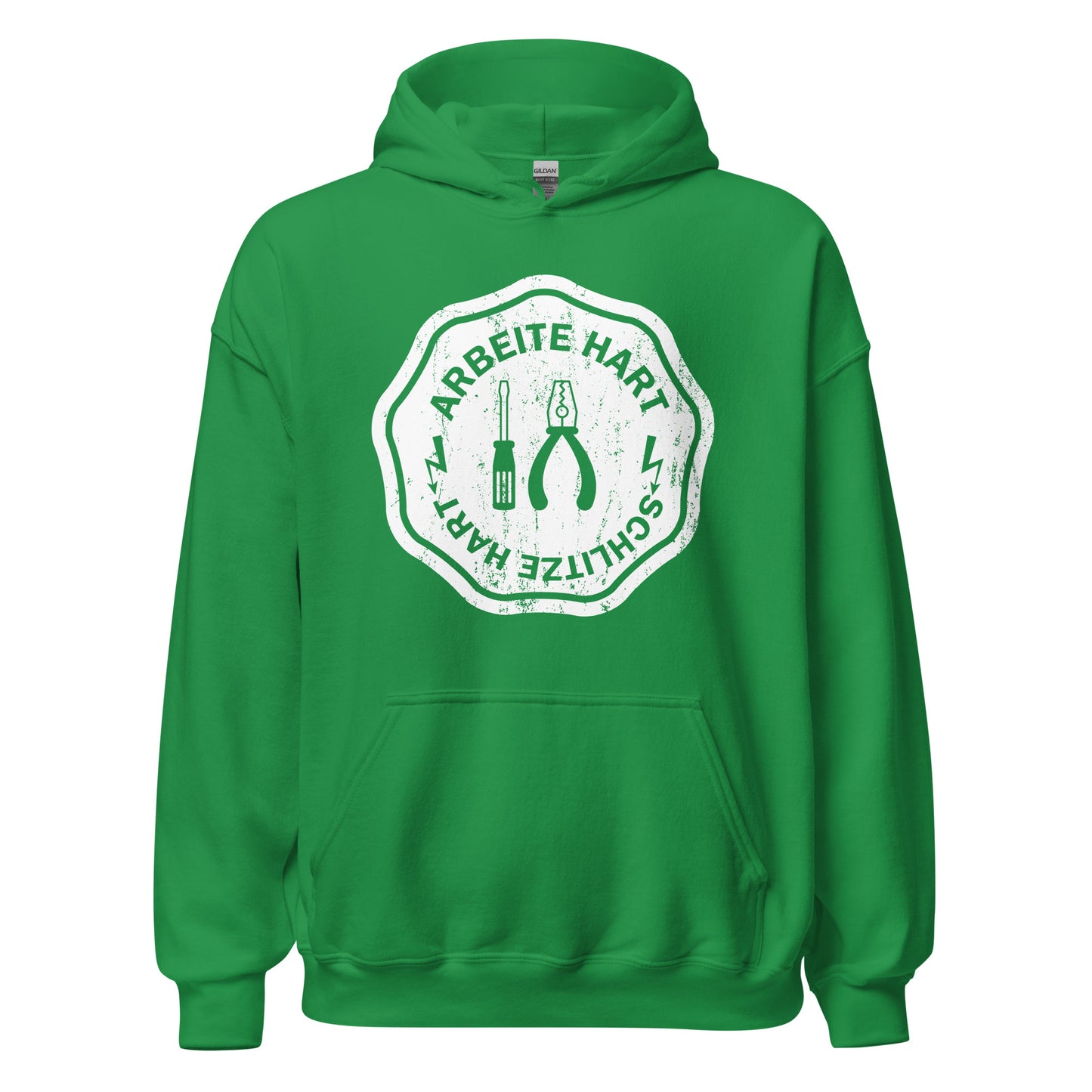 Arbeite hart, schlitze hart Hoodie | Stylischer Kapuzenpullover für Hartgesottene
