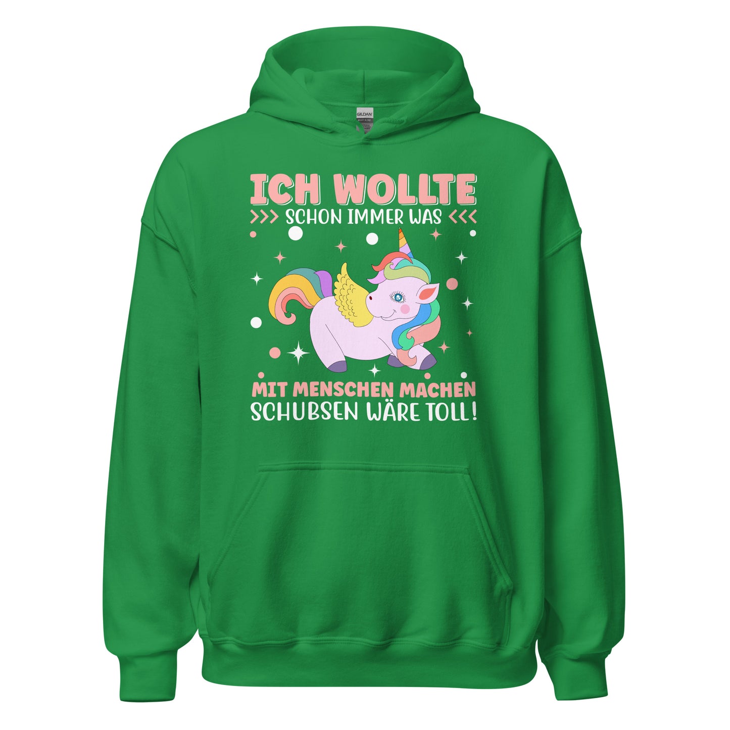 Lustiger Menschenliebhaber Hoodie - Schubsen wäre toll!